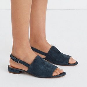 GUC Madewell Noelle Slingback Sandals in Suede, 7